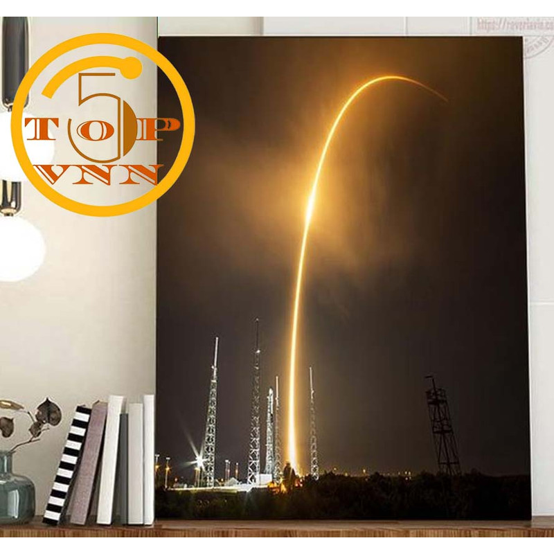 SpaceX Falcon Arching To Orbit Gifts Poster Canvas.jpg