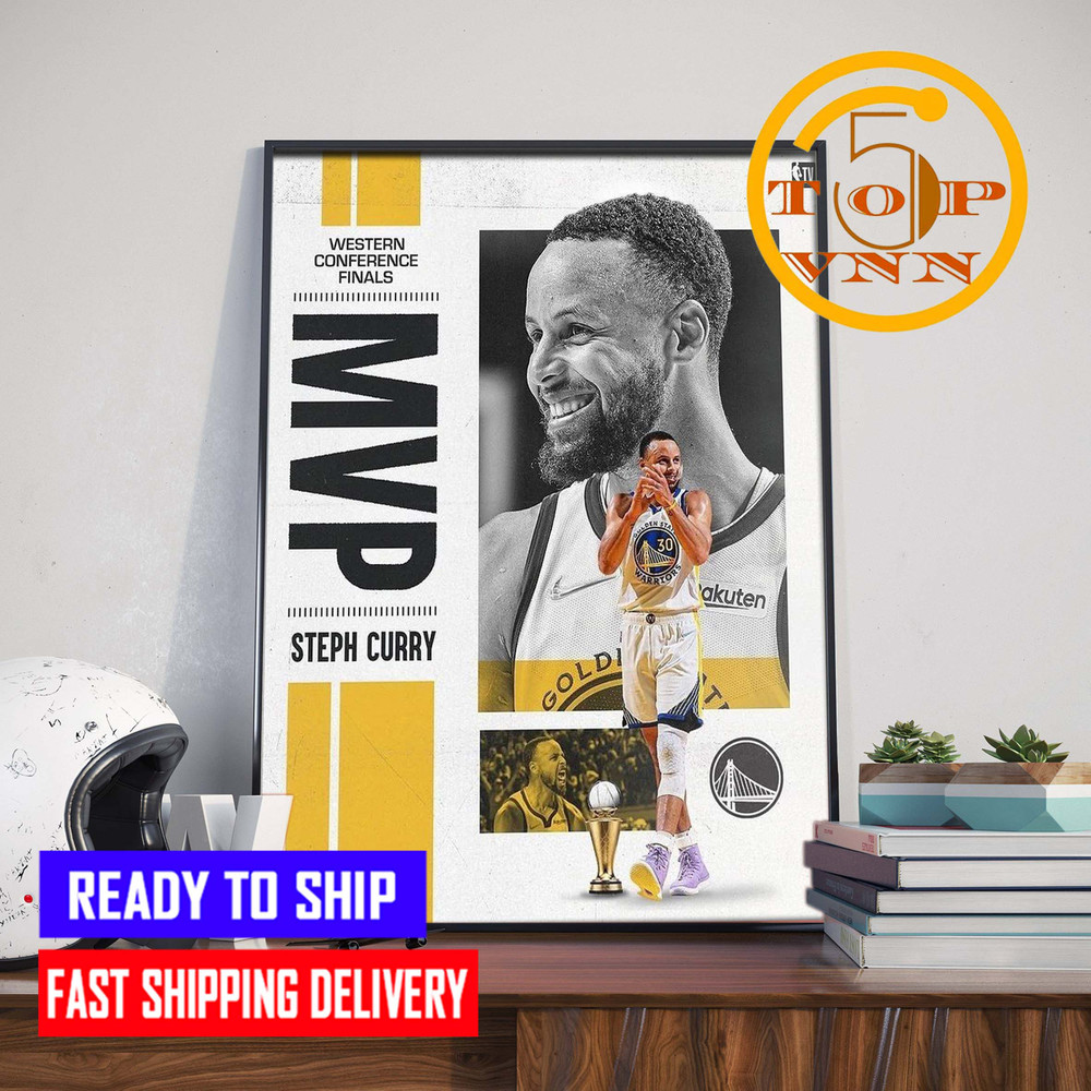 Stephen Curry MVP Western Conference Finals NBA Poster Canvas Home Decoration.jpg