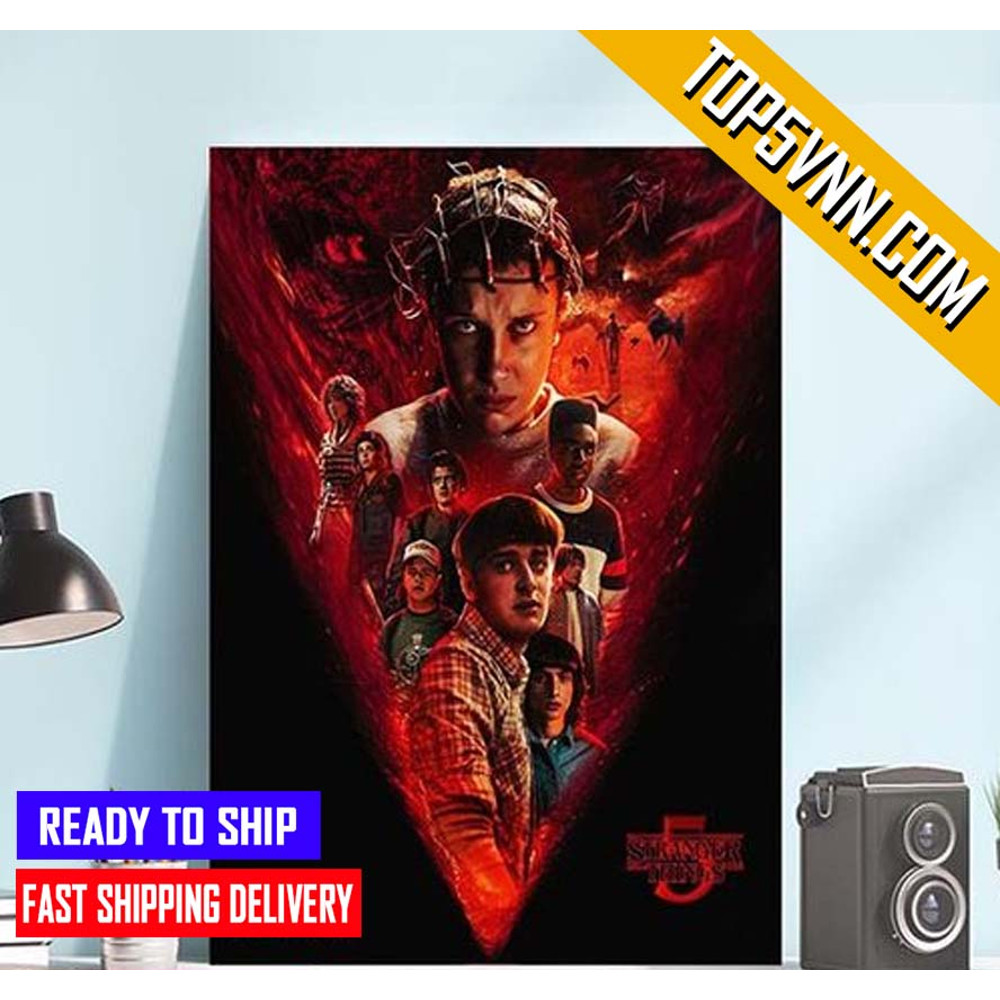 Stranger Things 5 Coming Soon Neflix Movie Final Season Is Coming Poster Canvas Gift For Fans.jpg