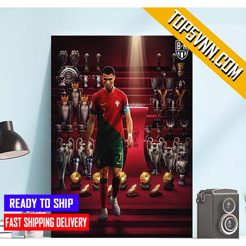 Thank You Cristiano Ronaldo He Still The GOAT FIFA World Cup 2022 Portugal Team Poster Canvas Gift For Fans.jpg