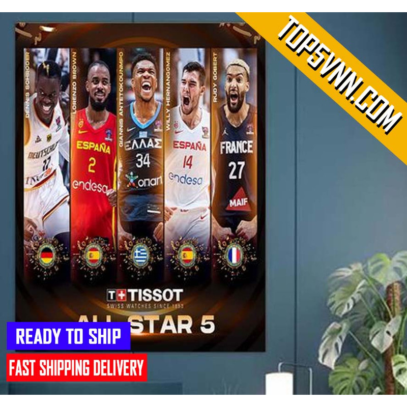 The Euro Basketball All Star 5 Fans Gifts Poster Canvas.jpg