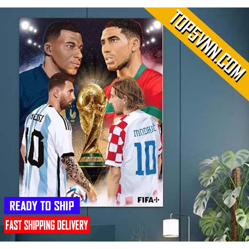 The Final Four Team Fifa World Cup 2022 Poster Canvas Gift For Fans.jpg