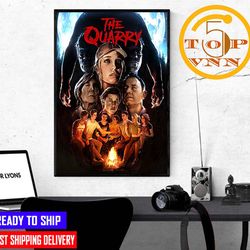 the quarry horror game poster canvas home decoration