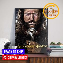 the return of the great maga king donald trump poster canvas home decoration