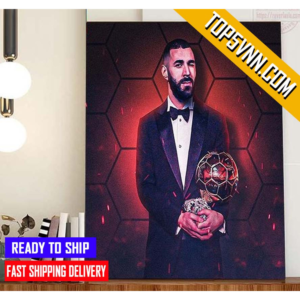 TREND Congratulations Karim Benzema Is 2022 Ballon dOr Winner Classic Poster Canvas.jpg