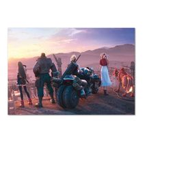 final fantasy vii (7) poster | leaving midgar