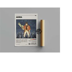 akira retro vintage poster | minimalist movie poster