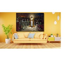 jesus christ canvas wall art , poster ,