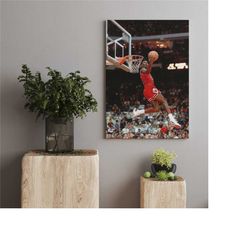 jordan reverse dunk canvas poster, retro vintage poster