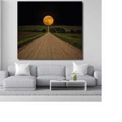 super moon art|super moon canvas art|super moon poster|super