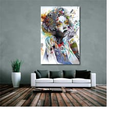 urban princess, street art, painting poster canvas banksy
