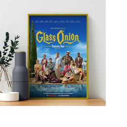 glass onion a knives out mystery movie poster-