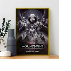 moon knight movie poster, canvas wall art pattern