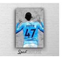 phil foden poster phil foden print manchester city