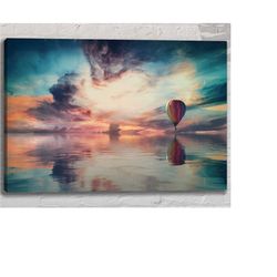 hot air balloon wall art | hot air