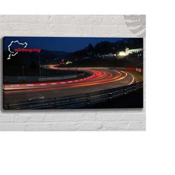 night lights nurburgring wall art - nurburgring canvas