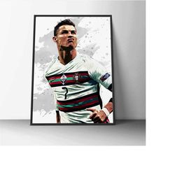 cristiano ronaldo poster cristiano ronaldo cr7 print portugal