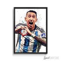 angel di maria poster di maria print argentina
