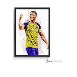 ronaldo poster cristiano ronaldo junior print al nassr