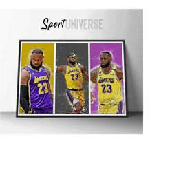 lebron james poster lebron james print canvas print