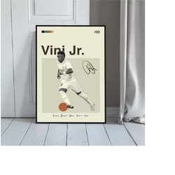 vinicius junior inspired poster , real madrid poster,