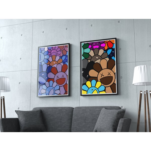 Takashi Murakami Poster Set of 2 Hypebeast Figure Printable | Inspire ...