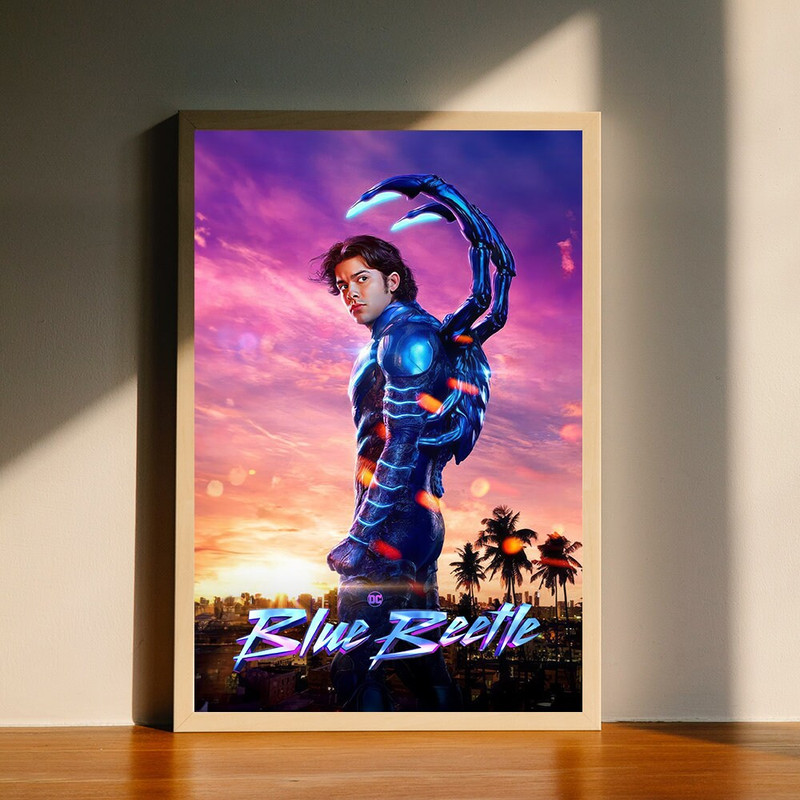 Blue Beetle (2023) Movie Canvas Poster, Wall Art Decor, Home Decor, No Frame.jpg