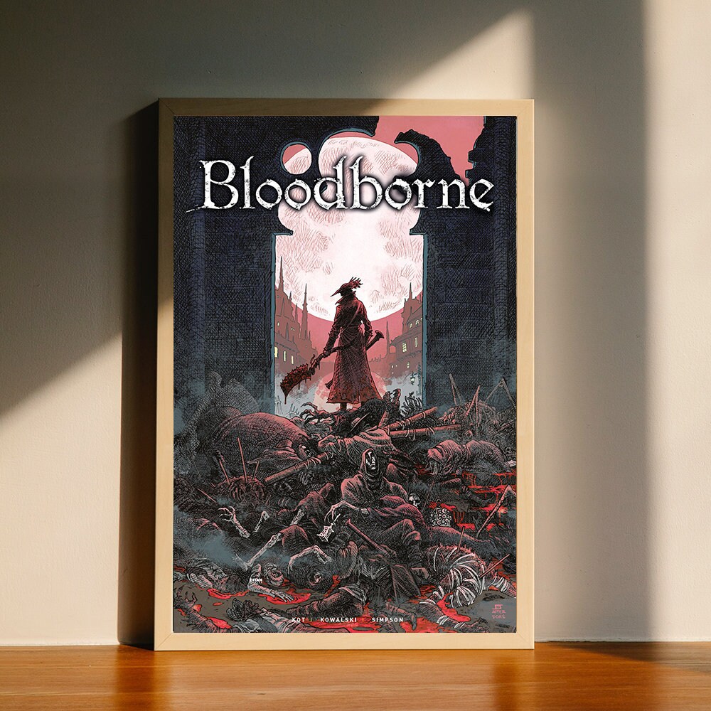 Bloodborne poster, inspired by the Souls saga, video game Canvas Poster, Wall Art Decor, Home Decor, No Frame.jpg