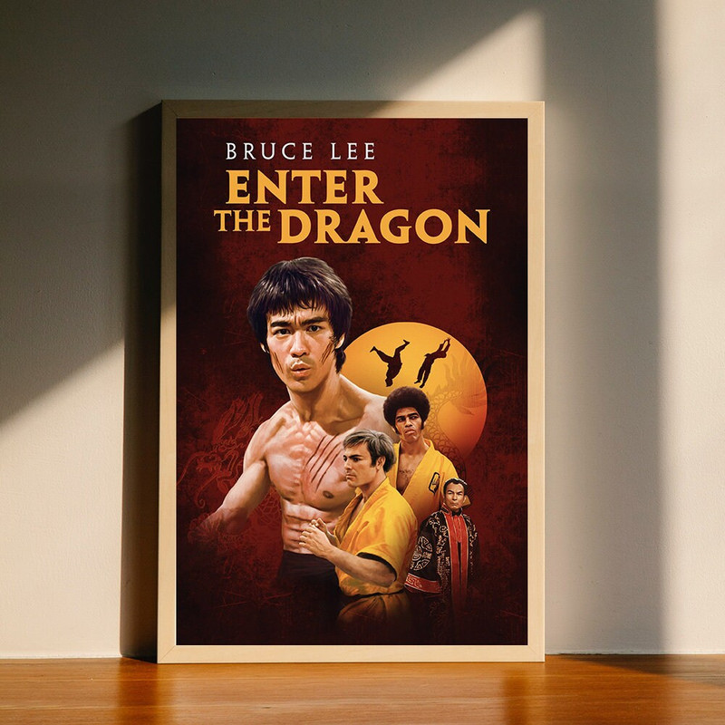 Enter The Dragon (1973) Movie Canvas Poster, Wall Art Decor, Home Decor, No Frame.jpg
