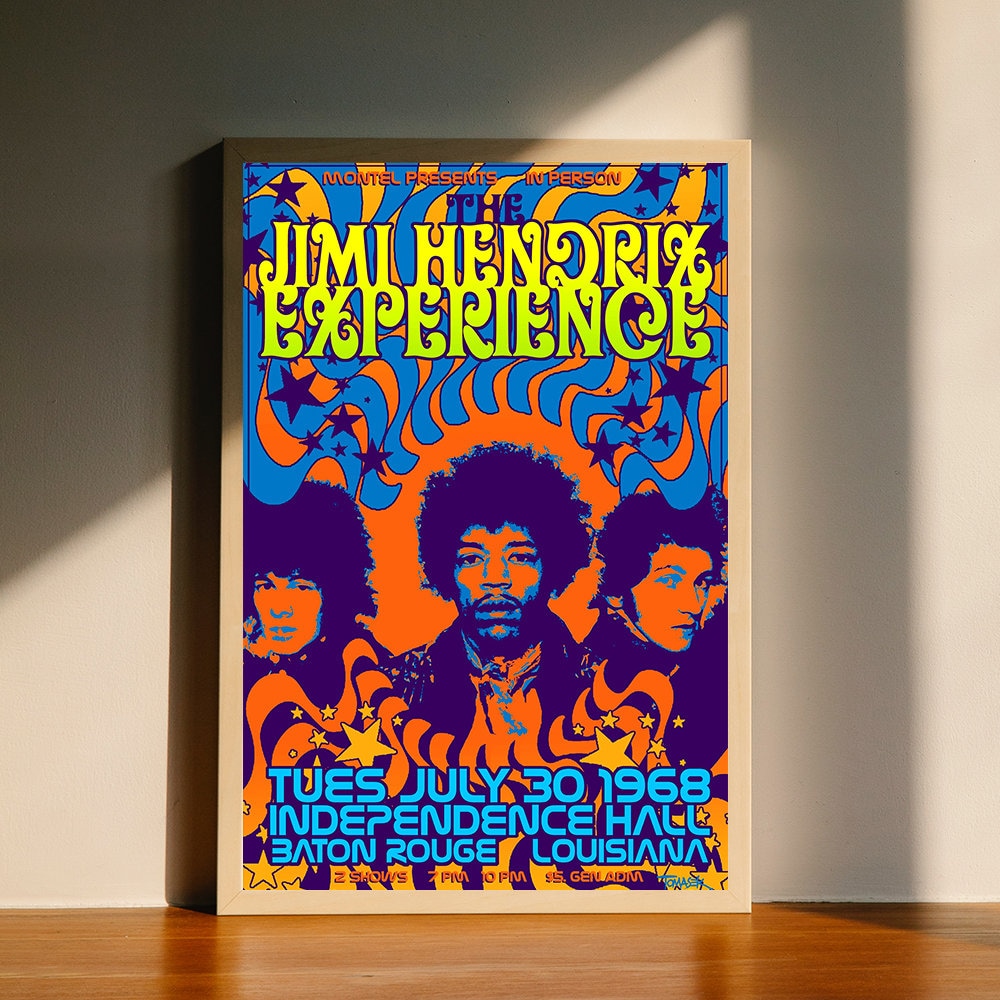 Jimi Hendrix 1968 Canvas Poster, Wall Art Decor, Home Decor, No Frame.jpg