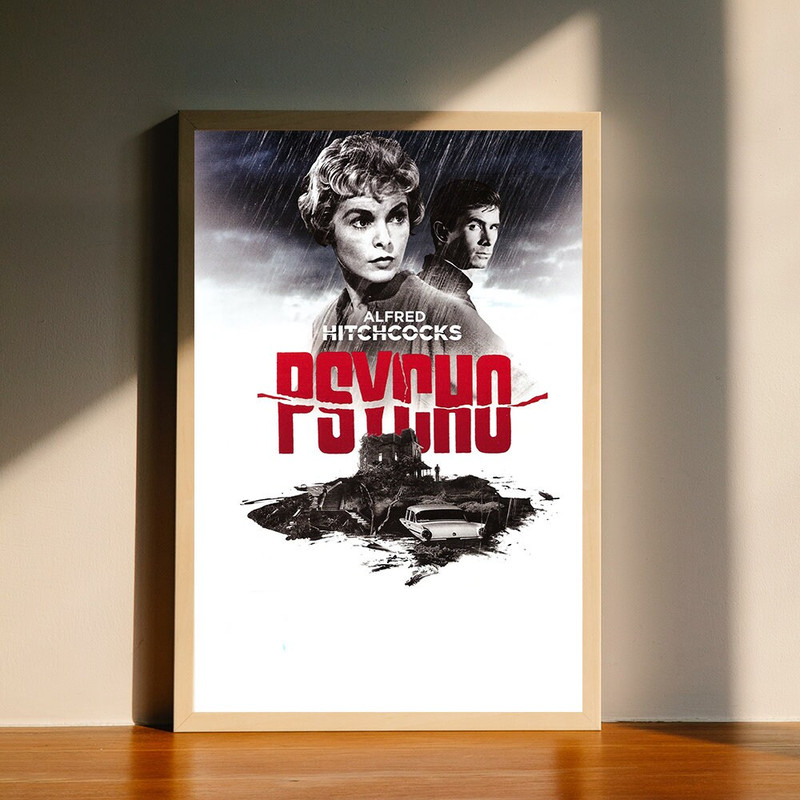 psycho 1960 Movie Canvas Poster, Wall Art Decor, Home Decor, No Frame.jpg