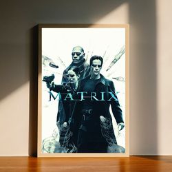 the matrix movie canvas poster, wall art decor, home decor, no frame