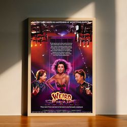 weird science retro 80s movie canvas poster, wall art decor, home decor, no frame