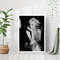 Marilyn Monroe Famous Movie Actress Print Black and White Retro Vintage Classic Fashion Photography Canvas Framed Printed Trendy Wall Art.jpg