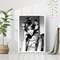 Naomi Campbell Print Black and White Retro Vintage Classic Fashion Model Photography Canvas Framed Printed Girls Room Decor Trendy Wall Art.jpg
