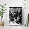 Nuns Smoking Cigarettes Black and White Vintage Retro Photography Wall Art Canvas Framed Poster Printed Wall Art Trendy High Resolution.jpg