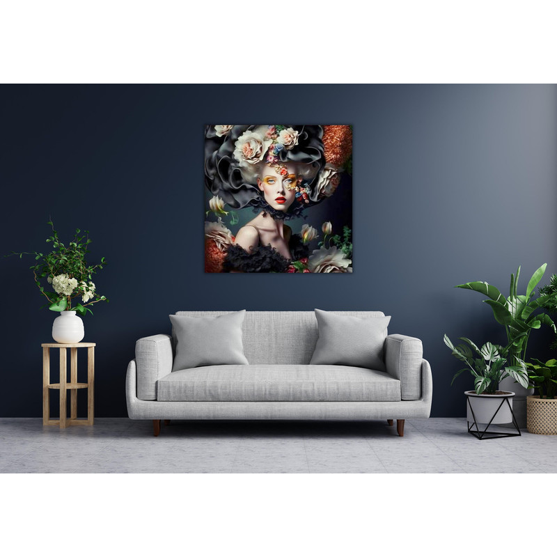 Abstract Flowers Girl Ready To Hang Canvas,Flowers Girl Canvas Wall Art,Girl Room Decor,Abstract Flowers Girl Poster,Flowers Girl Poster Art.jpg