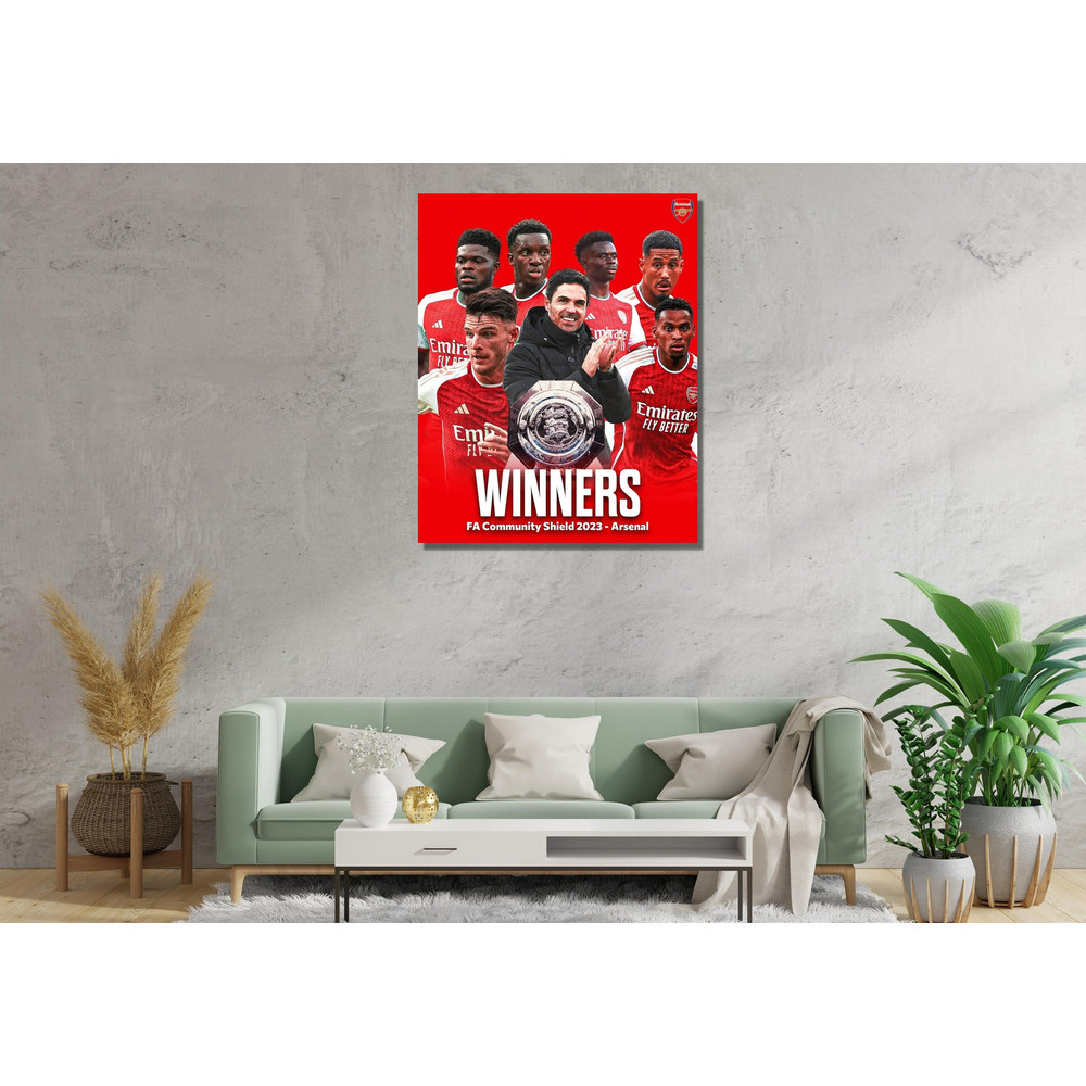 Arsenal 2023 Champion Ready To Hang Canvas,The Legendary Squad! Poster,Arsenal's 22-23 Season Champions Canvas,Arsenal Print, Arsenal Canvas 1.jpg