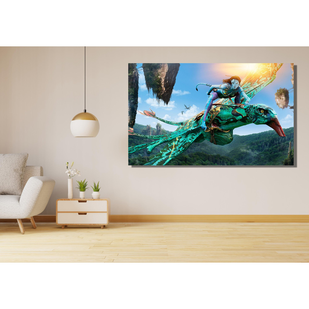 Avatar Film Poster Ready To Hang Canvas, Avatar 2 Water's Path Poster, Avatar Water's Path Poster Plim Poster, Blue Avatar Print,Avatar Art.jpg