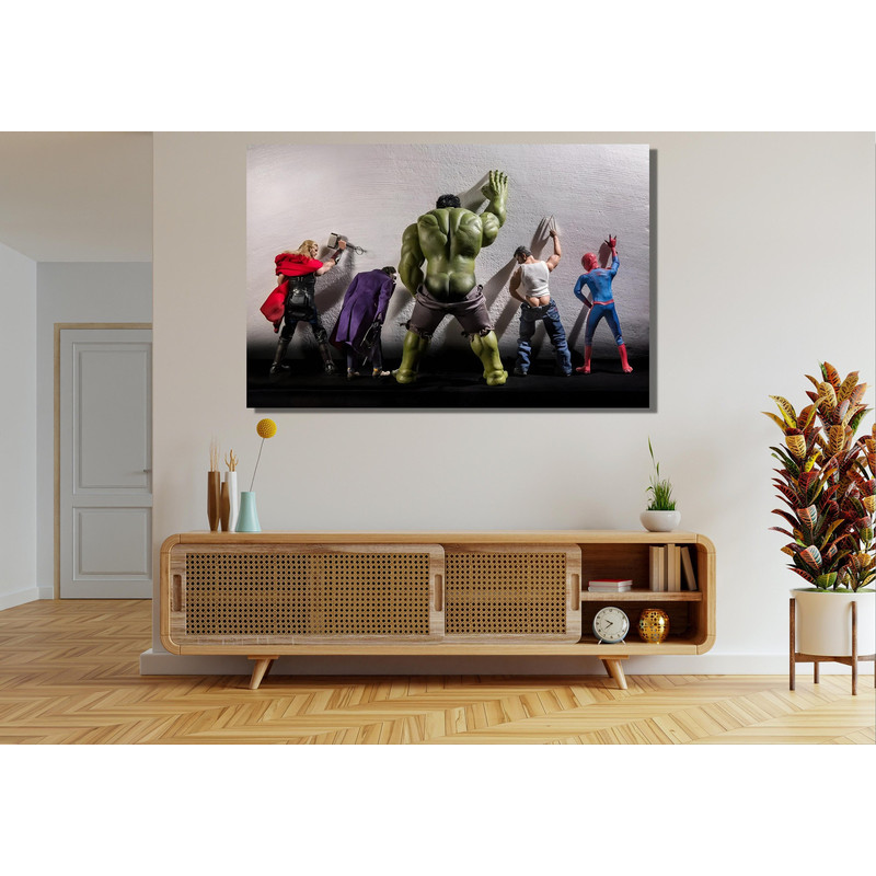 Avengers Movie Toilet Superheroes Canvas Wall Art,Superheroes Wall Art,Kids Room Wall Art,Avengers Wall Art,Movie Toilet Ready To Hang Print.jpg