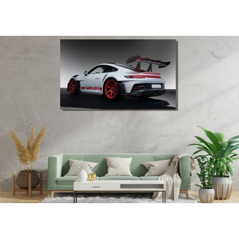 Black Porsche 911 Carrera GT3 RS Ready To Hang Canvas,Black Sport Car,Porsche 911 Carrera Poster,Motivation Office Wall Decor,Sport CarPrint 2.jpg