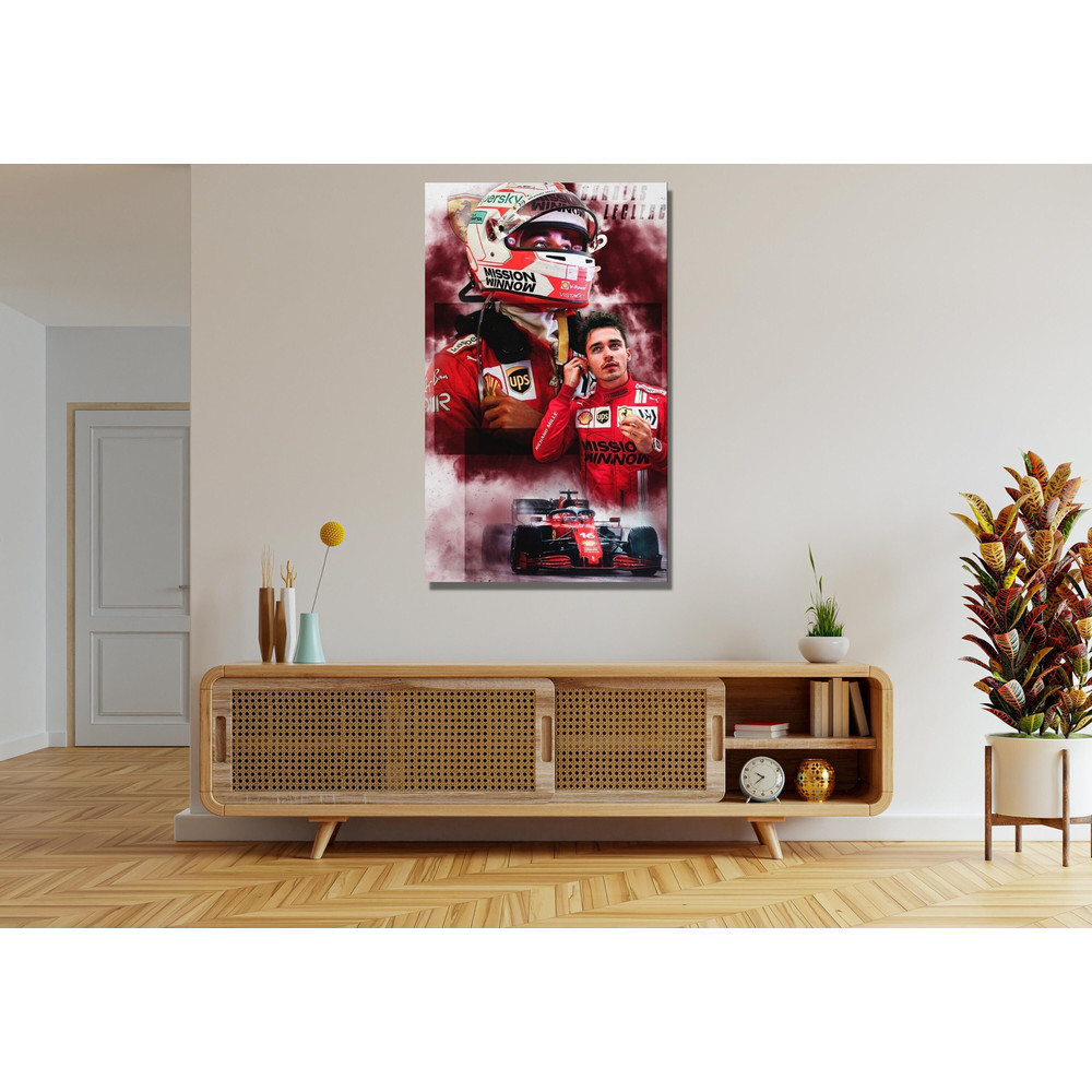 Charles Leclerc Ready To Hang Canvas,Charles Leclerc Poster, Ferrari F1 Poster, Formula 1 Poster, Charles Leclerc Wall Art, Charles Leclerc.jpg