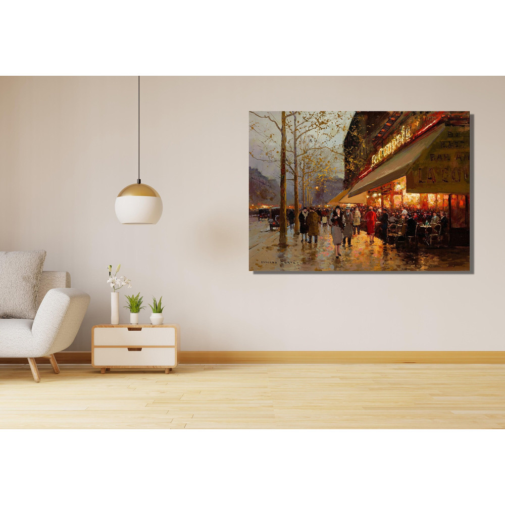Edouard Leon Cortes Paris Ready To Hang Canvas,Montparnasse Paris Landscape,Dinning Room,La Coupole Montparnasse Paris Edouard Leon Cortes.jpg