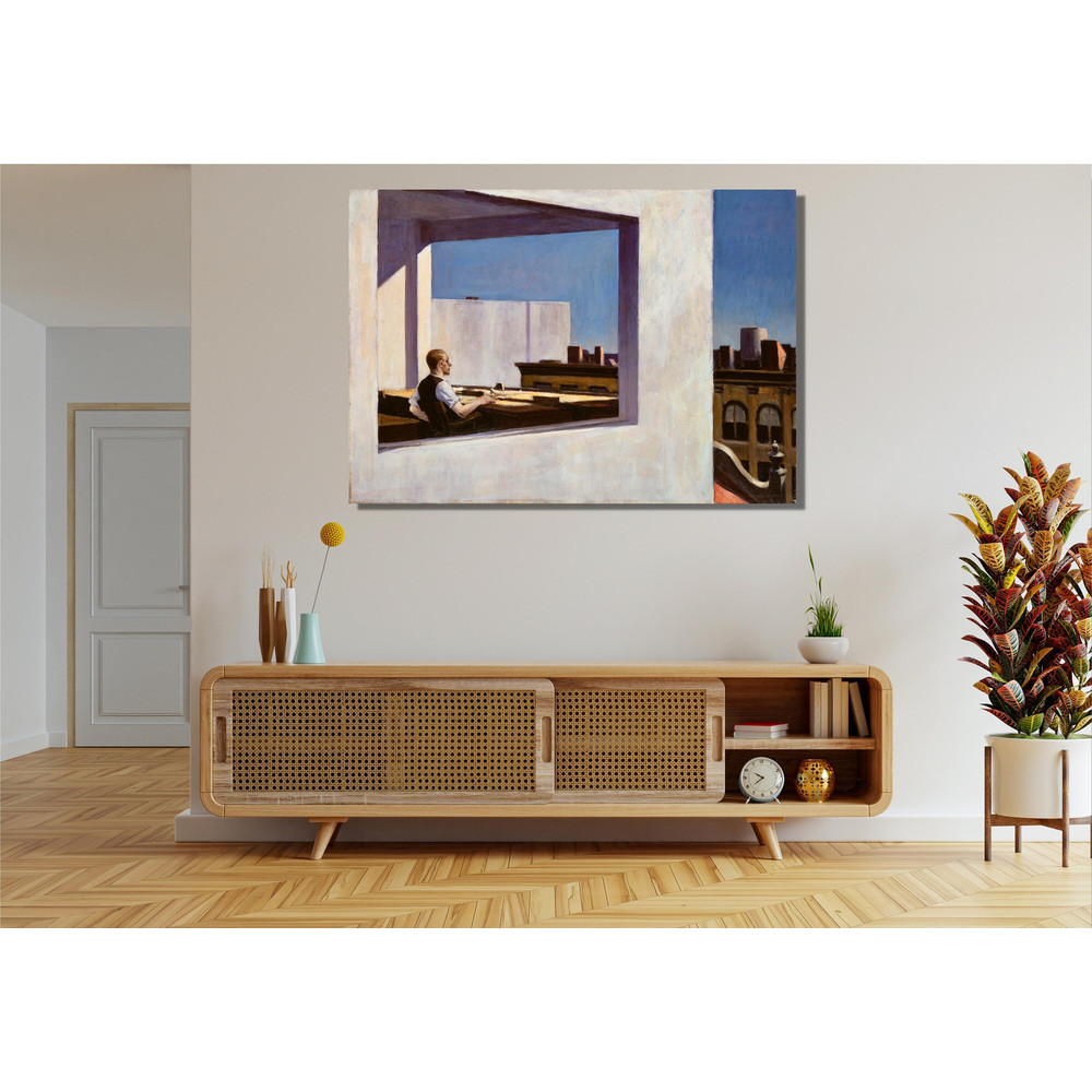 Edward Hopper Office in a Small City Ready To Hang Canvas,Edward Hopper Canvas Wall Art,Realism Office in a Small City,Edward Hopper Print.jpg