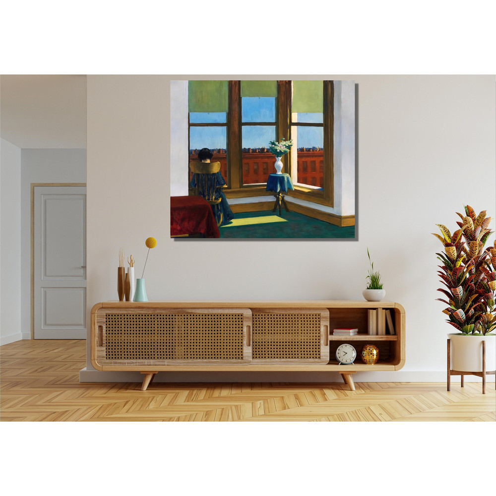 Edward Hopper Room in Brooklyn Ready To Hang Canvas,Edward Hopper Art Gallery Poster,Edward Hopper Room in Brooklyn Print,Edward Hopper Room.jpg