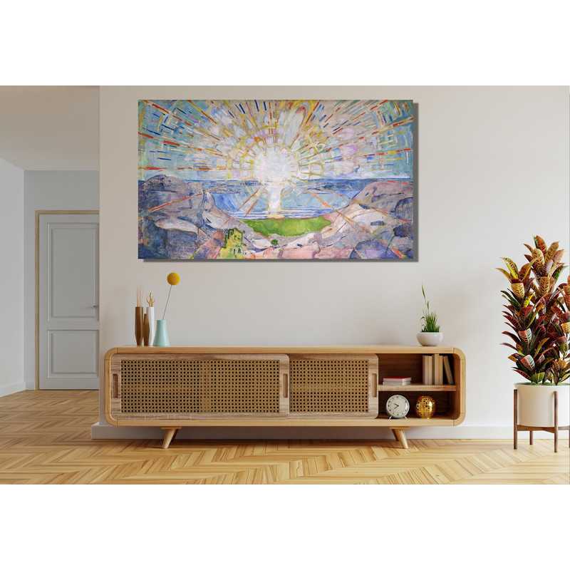 Edward Munch The Sun Ready To Hang Canvas,Edward Munch Wall Art,Solenintro Canvas Art,Edward Munch Canvas Painting,Edward Munch Sun Poster.jpg