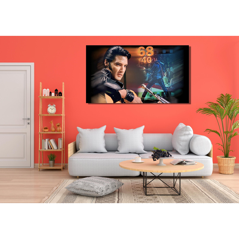 Elvis Presley Ready To Hang Canvas, American Singer Collage Poster, Elvis Presley Canvas Art Print,Photos and Home Decor,Elvis Presley Dance 1.jpg