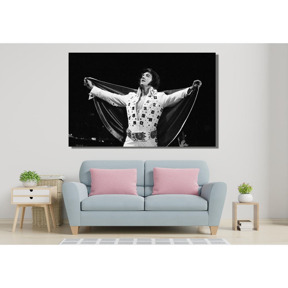 Elvis Presley Ready To Hang Canvas, Elvis Presley Poster Print, Elvis Presley Canvas Wall Art, Black and White Elvis Presley, Elvis Fan Gift 7.jpg
