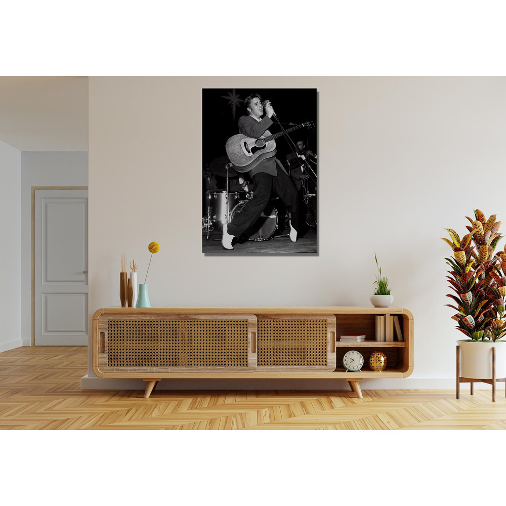 Elvis Presley Ready To Hang Canvas, Elvis Presley Poster Print, Elvis Presley Canvas Wall Art, Black and White Elvis Presley, Elvis Fan Gift.jpg