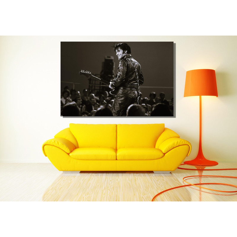 Elvis Presley Ready To Hang Canvas, Elvis Presley Poster, Elvis Presley Canvas Wall Art,Black and White Elvis Presley Poster, Elvis Fan Gift.jpg